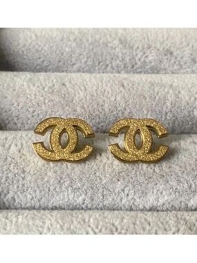 Fashion Jewelry 14K Gold Plated
Luxury C- Interlocking Logo Stud
Earrings